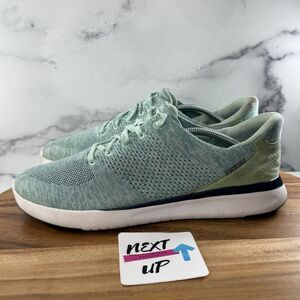 Men's sz 12 WIDE- Kizik Lima Slip On Sneaker Hands Free Comfy Walking Shoe Green